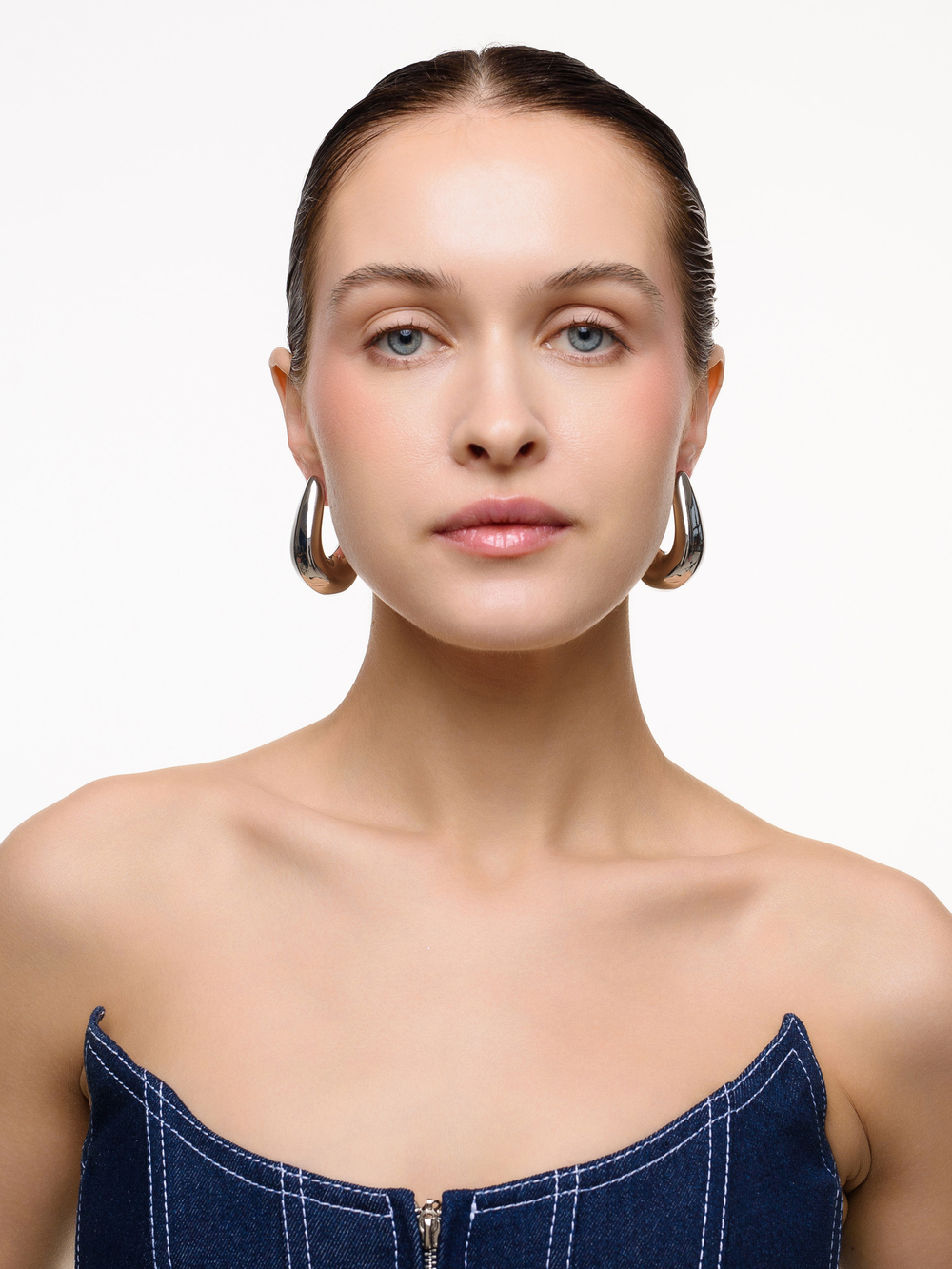 Серьги "Flame" Silver