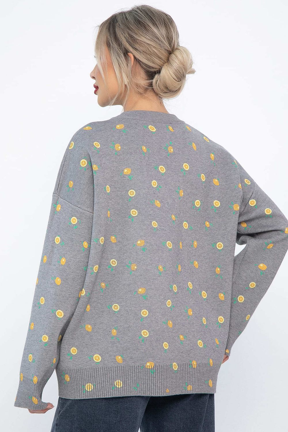 Свитер оверсайз Анита (серый) Б14759-1М LT Collection