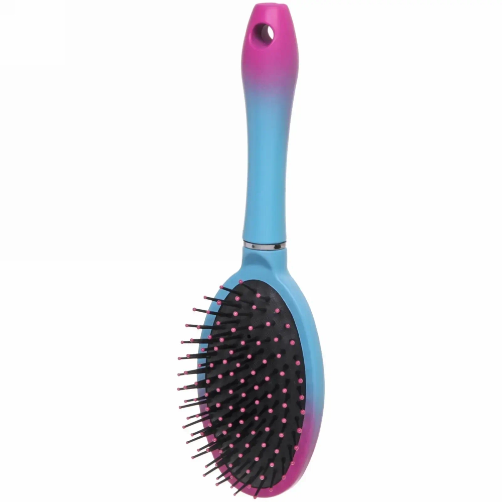 Расческа массажная «Gradient», овальная большая, двухцветная, 24.5*7см●