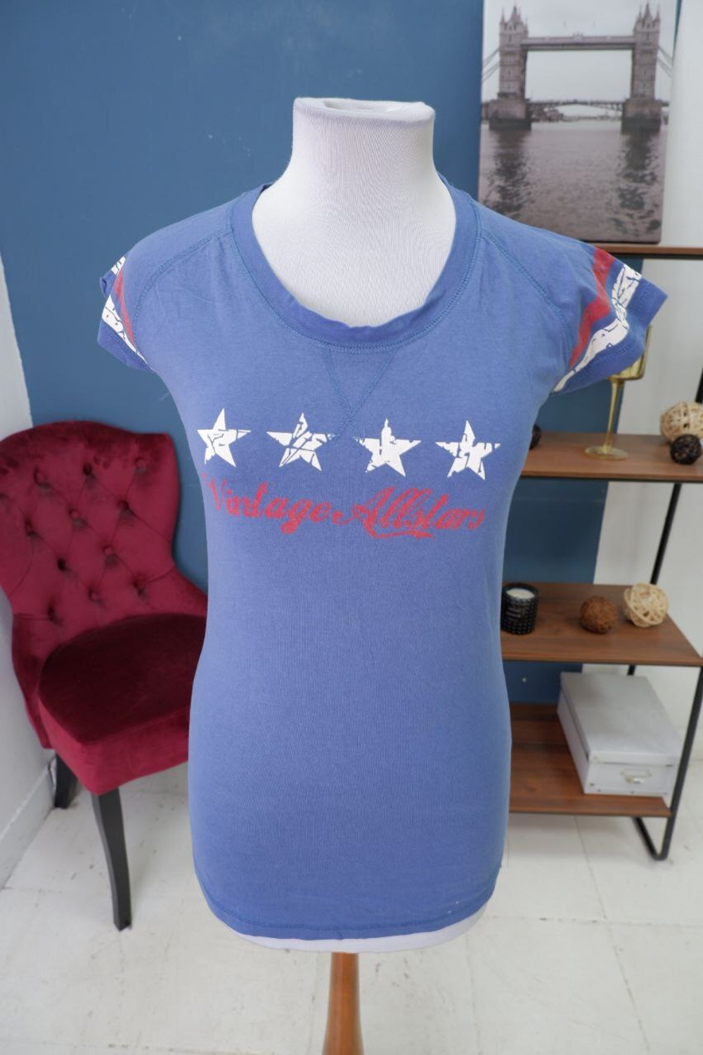 Футболка трикотажная с принтом 40 размер