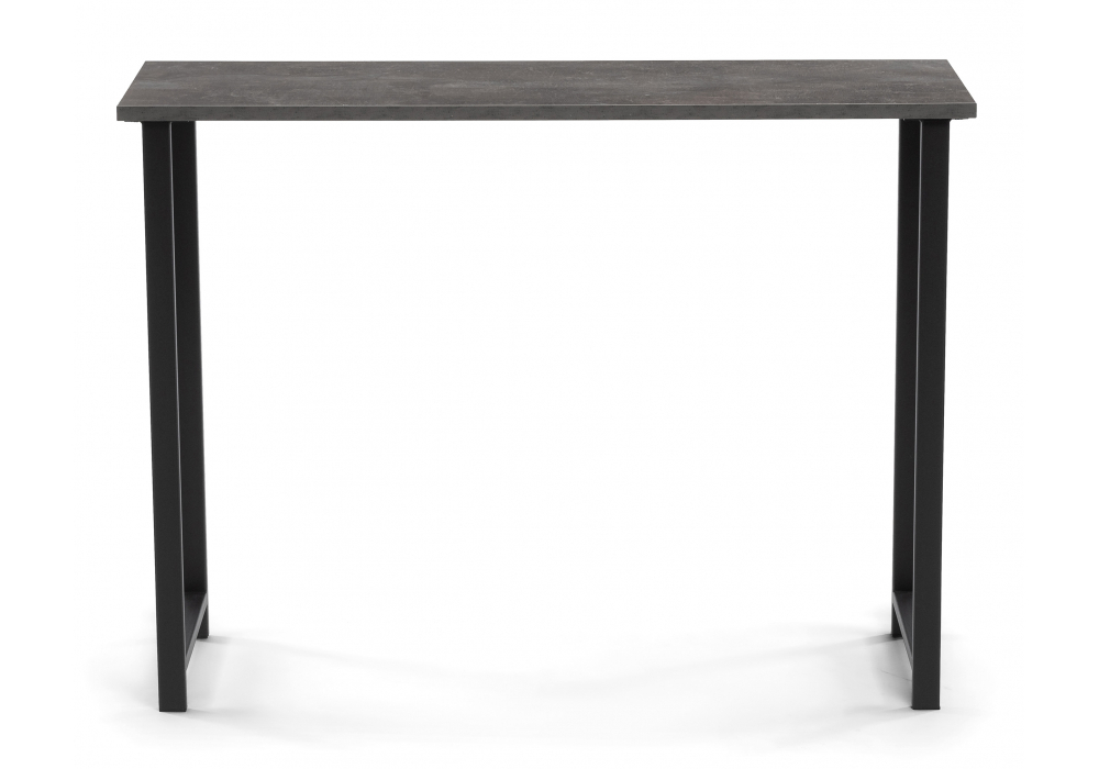 Барный стол Woodville Дилан Лофт 120х40х90 бетон темный