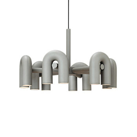 Подвесной дизайнерский светильник Cirkus by AGO Lighting (6 плафонов/серый)