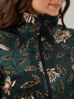 Толстовка К-184/изумрудный-хризантемы