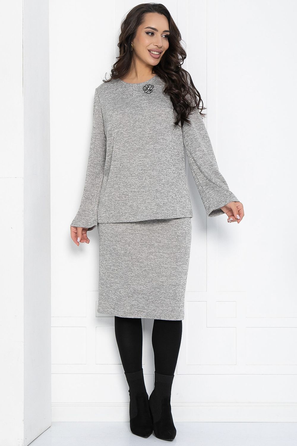 Костюм Портман (серо-бежевый) К12363-25 LT Collection