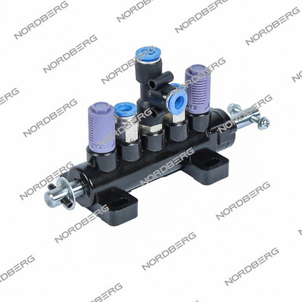 Клапан педального узла (A) (с тройником), 4638 NORDBERG CT-D-1110000