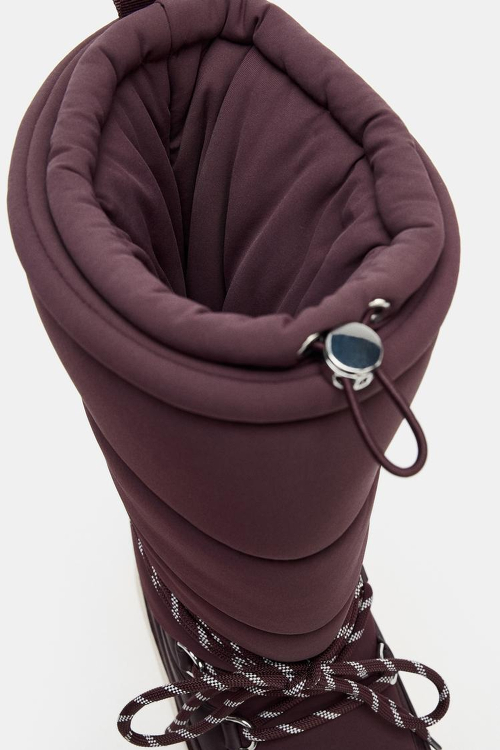 ZARA КОМБИНИРОВАННЫЕ БОТИНКИ, БОРДОВЫЙ/КРАСНЫЙ