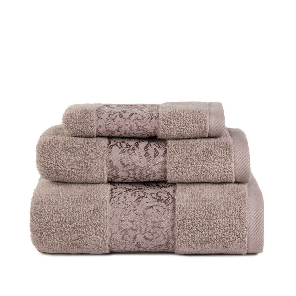 Полотенце 30х50 Arya home Jewel коричневое