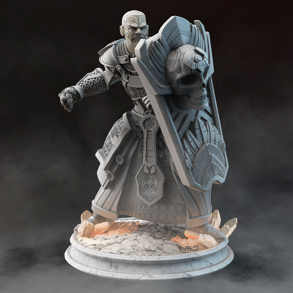 Человек Воин Паладин Варвар Файтер Рыцарь миниатюра для dnd, днд, pathfinder, фентези, Настольная игра, НРИ, Варгейм, РПГ
