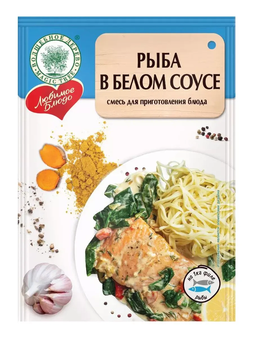 Рыба в белом соусе 30 г х 5 шт