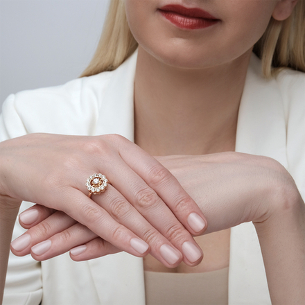 "Гейрот"  кольцо в золотом покрытии из коллекции "Реплики истории" от Jenavi