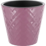 Горшок для цветов InGreen Manhattan D160мм, 1,6 л c дренажной вставкой, морозная слива