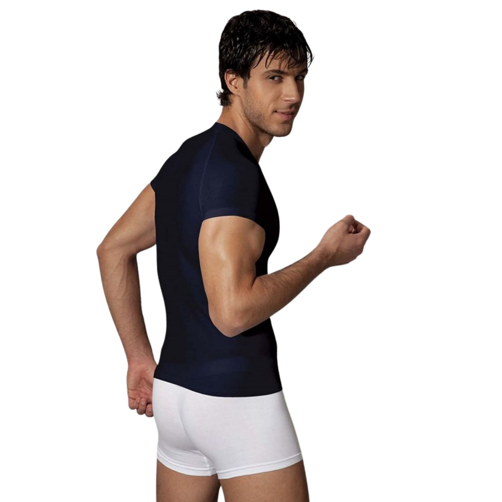 Футболка из хлопково-модальной ткани Doreanse Essentials (Размер: L) (Цвет: темно-синий)