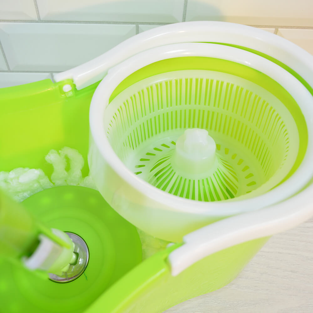 Набор для уборки "Happy Panda" (ведро с отжимом, швабра 115см, 2 насадки из микрофибры), HP-MB05-P