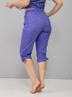 Пижама с бриджами КД-61/рогожкавасилек-цепочка