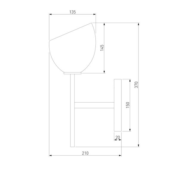 Бра Eurosvet Arrista 60130/1 хром