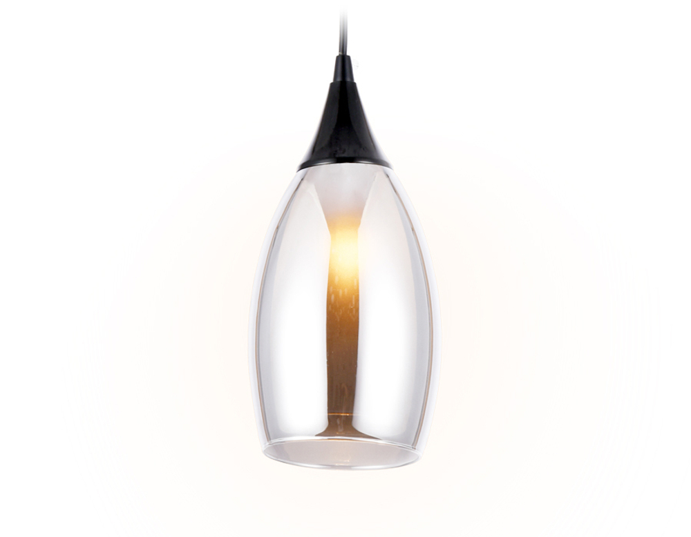 Подвесной светильник TR3544 BK/SM черный/дымчатый E14 max 40W D130*1000