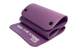Мат для аэробики NBR 12,5 мм фиолетовый с кольцами