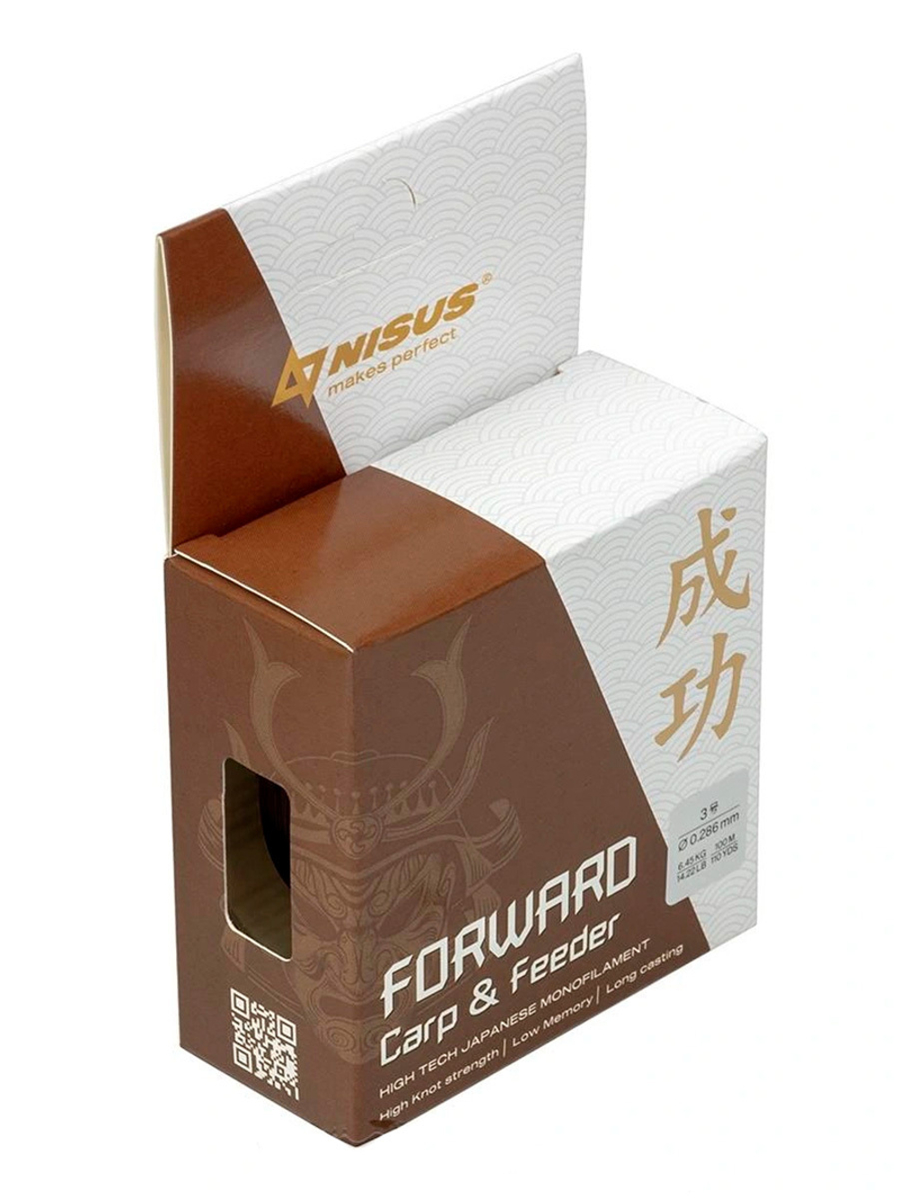 Леска для рыбалки Nisus FORWARD Carp&Feeder brown Nylon 0,437mm/150m (N-FCF-0437-150)