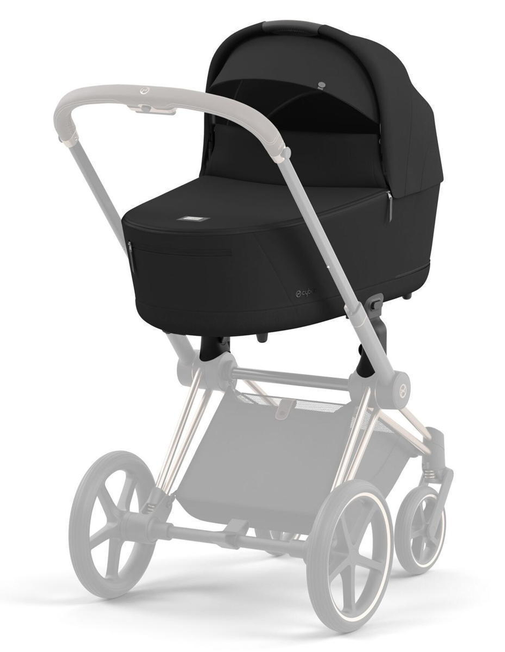 Коляска 3 в 1 Cybex Priam IV Matt Black complete и автокресло Aton S2 i-Size Moon Black Sepia Black