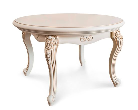 Стол журнальный МОНА ЛИЗА круглый крем