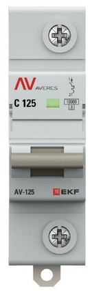 Автоматический выключатель  EKF mcb125-1-125C-av