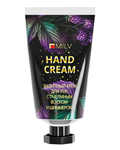 Milv Восстанавливающий крем для рук с пчелиным воском и шиммером Печенье, 40мл