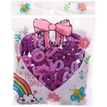 Резинки для волос 100шт «МИНДАЛЬ», цвет фиолетовый, d-2см