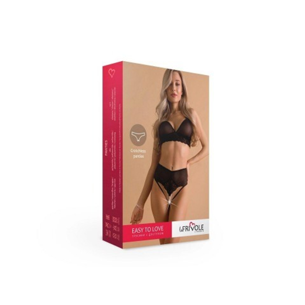 Высокие трусики с доступом, жемчугом и кружевными вставками Easy to love (L/XL; 46-48)