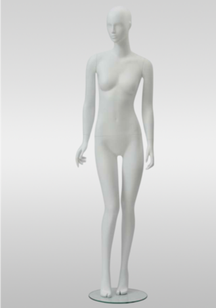 Женский абстрактный манекен Джой 2/Белый матовый