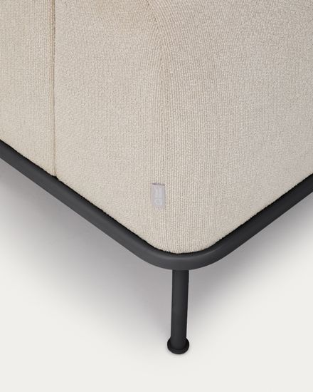 3-местный диван Aurum цвета экрю с откидывающимся подголовником