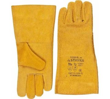 Термостойкие краги STAYER MASTER для сварки и тяжелых механических работ, 400мм