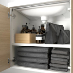 Тумба для ванной - ENHET / TVÄLLEN  /TVАLLEN  IKEA/ ЭНХЕТ / ТВЭЛЛЕН ИКЕА,  64х43х65 см , белый/под беленый дуб