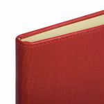 Блокнот БОЛЬШОЙ ФОРМАТ (200х252 мм) В5, BRAUBERG "Income", кожзам, 128 л., клетка, красный, 125205