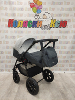 Коляска модульная Indigo Charlotte Sity cs 05 (т.серый+св.серый)