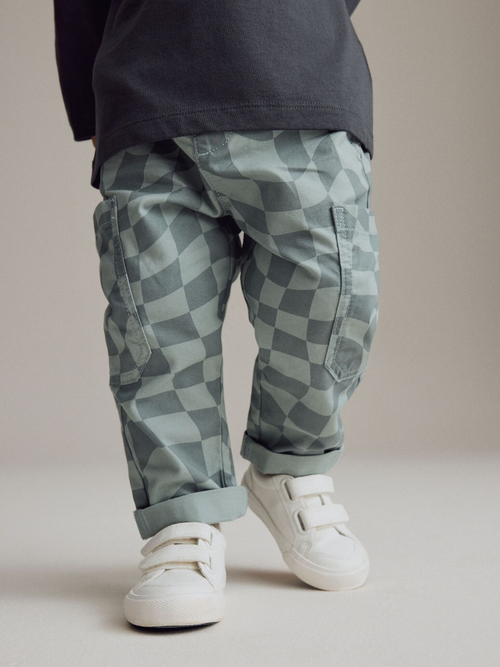 Брюки и лонгслив в комплекте для мальчика Next B69-747, Серый, Голубой