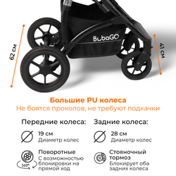 Коляска трансформер BubaGO Zoom 3в1