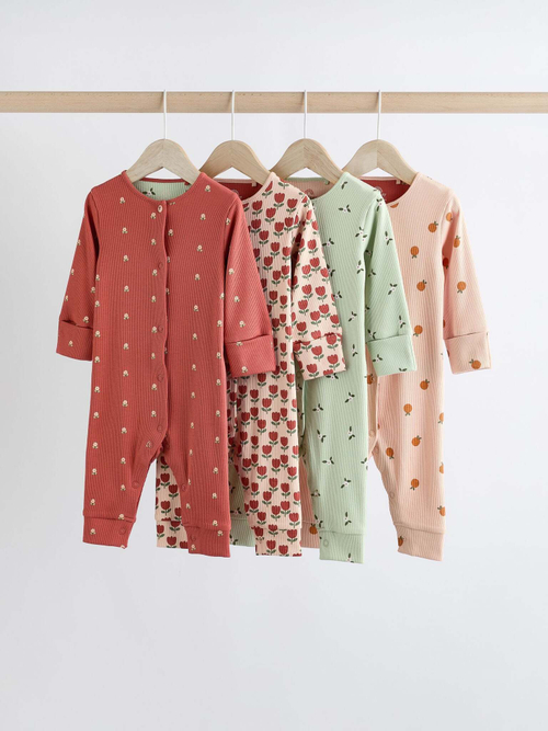 Комбинезон / Cлип для малышей Next B42-918, 4 шт., Зеленый, Красный