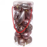 Набор украшений «Зимний вечер» (28 предметов),шампань/роз.золото