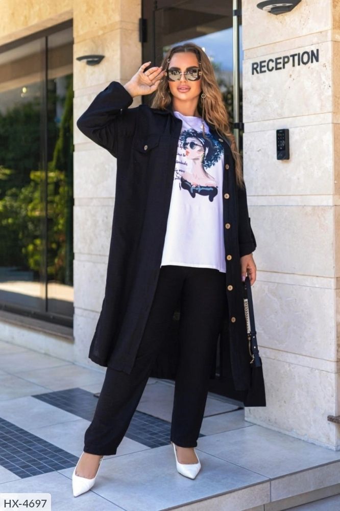 Костюм тройка HX-4695 Фабрика Моды