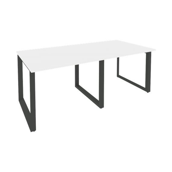 Onix Стол переговорный O.MO-PRG-2.1 Белый Бриллиант/Металл Антрацит 1960*980*750