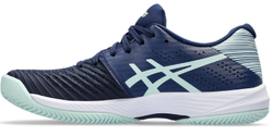 Женские теннисные кроссовки Asics Solution Swift FF Clay - blue expanse/pale blue - Blue