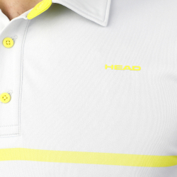 Мужское теннисное поло HEAD Extreme Polo Special Edition Men - White, Yellow