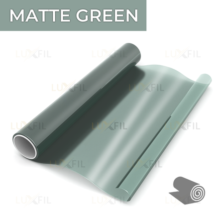 Пленка для окон декоративная MATTE GREEN LUXFIL, 1,524x30м. (рулон)
