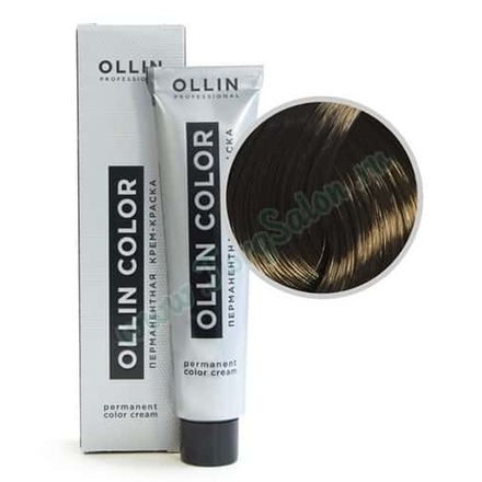 Крем краска для волос перманентная Ollin Color «Темно-русый» 6/0
