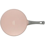 Сковорода 28*6,5см с ручкой и стекл. крышкой «Stella» (cappuccino) сск281а