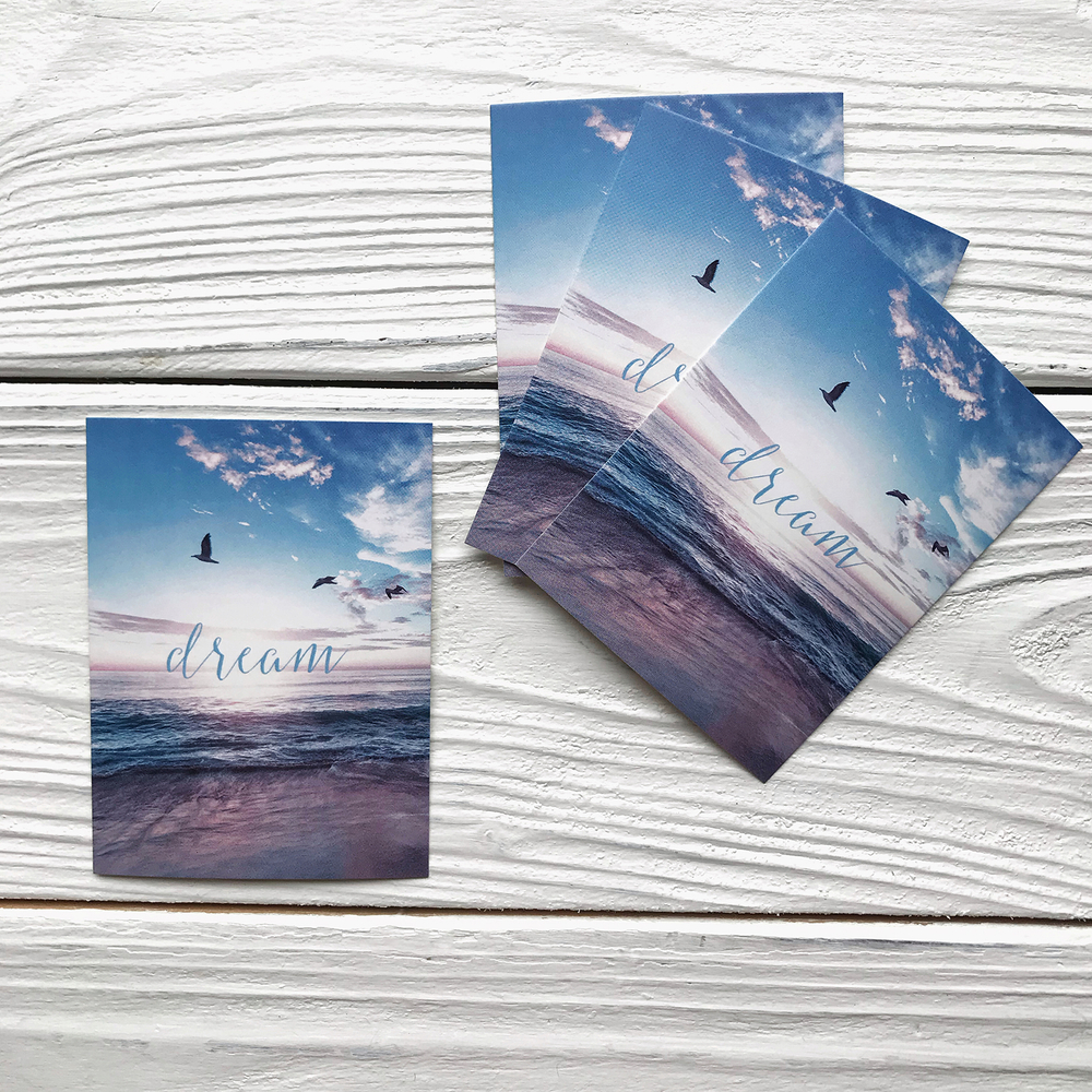 Открытка 8 х 6 см, dream