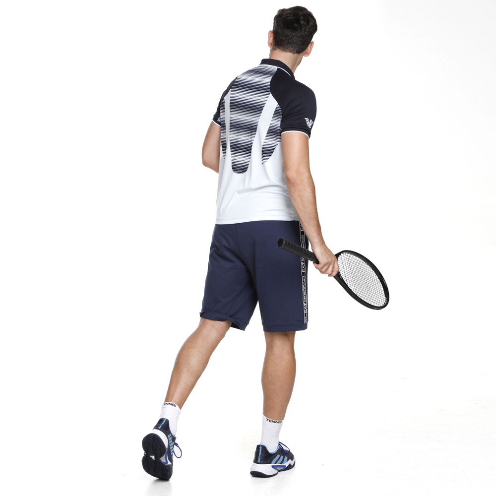 Мужские теннисные шорты EA7 Train Logo Series Tape Bermuda Coft Shorts Men - Blue, Green