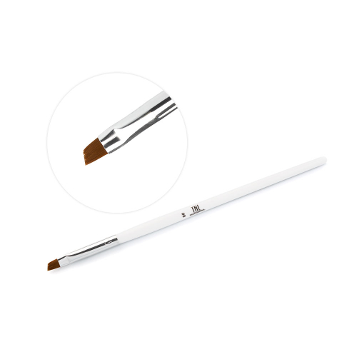 TNL Кисть скошенная №6 белая