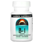 Source Naturals, B-1, тиамин, 100 таблеток