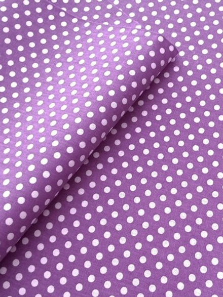 Ткань бязь плательная, рис. " Горох 6 мм", ширина 150 см, арт. 035